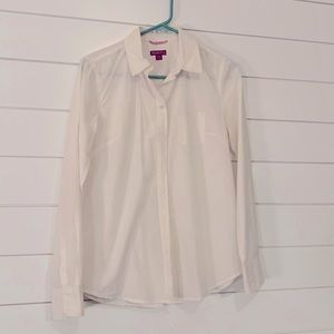 Merona white button-down shirt. Like new